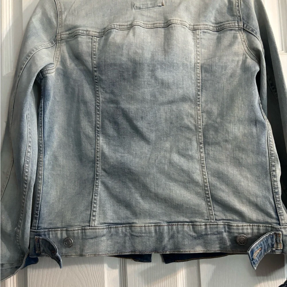 LC Lauren Conrad Light Blue Jean Jacket - Picture 3 of 6